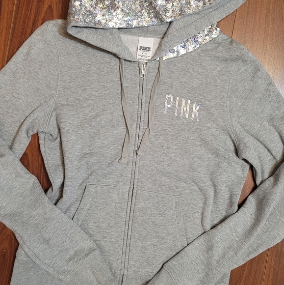 🚫SOLD🚫 VS PINK rare bling full zip - Picture 2 of 3